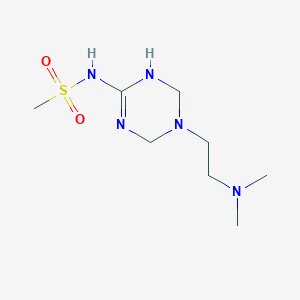 molecular formula C8H19N5O2S B11182873 N-{5-[2-(dimethylamino)ethyl]-1,4,5,6-tetrahydro-1,3,5-triazin-2-yl}methanesulfonamide 