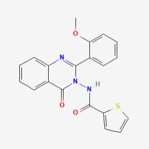 molecular formula C20H15N3O3S B11183016 N-[2-(2-methoxyphenyl)-4-oxoquinazolin-3-yl]thiophene-2-carboxamide 