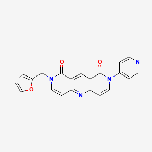molecular formula C21H14N4O3 B11183394 2-(2-furylmethyl)-8-(4-pyridyl)pyrido[4,3-b][1,6]naphthyridine-1,9(2H,8H)-dione 