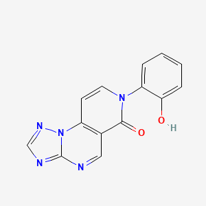 molecular formula C14H9N5O2 B11183849 7-(2-hydroxyphenyl)pyrido[3,4-e][1,2,4]triazolo[1,5-a]pyrimidin-6(7H)-one 
