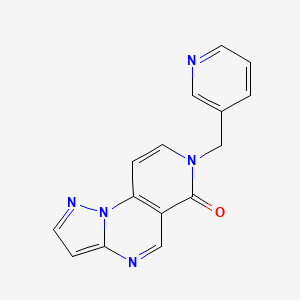 molecular formula C15H11N5O B11184596 7-(pyridin-3-ylmethyl)pyrazolo[1,5-a]pyrido[3,4-e]pyrimidin-6(7H)-one 