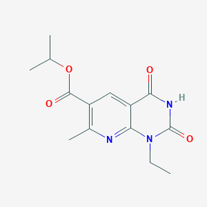 molecular formula C14H17N3O4 B11185229 Isopropyl 1-ethyl-7-methyl-2,4-dioxo-1,2,3,4-tetrahydropyrido[2,3-d]pyrimidine-6-carboxylate 