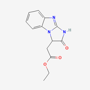 molecular formula C13H13N3O3 B11185338 ethyl 2-(2-oxo-2,3-dihydro-1H-imidazo[1,2-a][1,3]benzimidazol-3-yl)acetate 