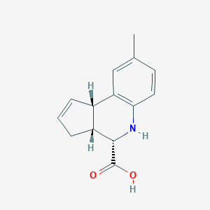 molecular formula C14H15NO2 B111857 (3aR,4S,9bS)-8-methyl-3a,4,5,9b-tetrahydro-3H-cyclopenta[c]quinoline-4-carboxylic acid CAS No. 1415811-68-5