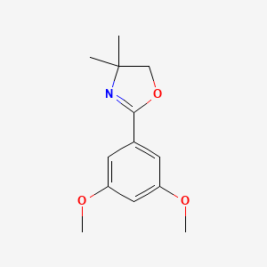 molecular formula C13H17NO3 B11185784 2-(3,5-Dimethoxyphenyl)-4,4-dimethyl-4,5-dihydro-1,3-oxazole 