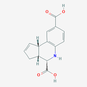 molecular formula C14H13NO4 B111859 (3aR,4S,9bS)-3a,4,5,9b-tetrahydro-3H-cyclopenta[c]quinoline-4,8-dicarboxylic acid CAS No. 1415811-74-3
