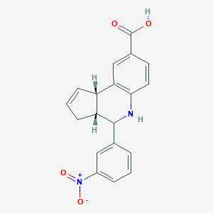 molecular formula C19H16N2O4 B111861 (3aR,9bS)-4-(3-nitrophenyl)-3a,4,5,9b-tetrahydro-3H-cyclopenta[c]quinoline-8-carboxylic acid CAS No. 1415814-69-5