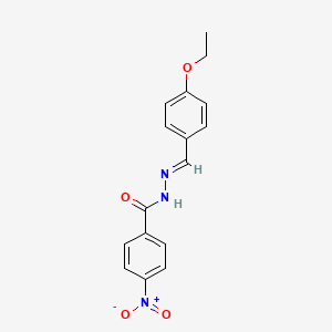 molecular formula C16H15N3O4 B11186300 N'-(4-ethoxybenzylidene)-4-nitrobenzohydrazide CAS No. 303083-68-3