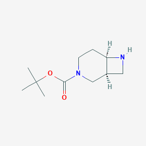 molecular formula C11H20N2O2 B111864 (1S,6R)-3-Boc-3,7-二氮杂双环[4.2.0]辛烷 CAS No. 1417789-49-1
