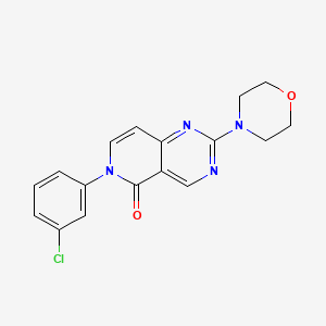 molecular formula C17H15ClN4O2 B11186847 6-(3-chlorophenyl)-2-(morpholin-4-yl)pyrido[4,3-d]pyrimidin-5(6H)-one 