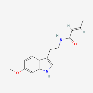 molecular formula C15H18N2O2 B11186948 (2E)-N-[2-(6-methoxy-1H-indol-3-yl)ethyl]but-2-enamide 