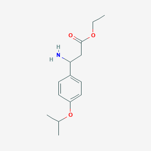 molecular formula C14H21NO3 B11187549 Ethyl 3-amino-3-[4-(propan-2-yloxy)phenyl]propanoate 