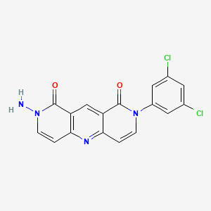 molecular formula C17H10Cl2N4O2 B11187771 2-amino-8-(3,5-dichlorophenyl)pyrido[4,3-b][1,6]naphthyridine-1,9(2H,8H)-dione 