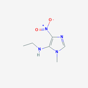 molecular formula C6H10N4O2 B11187867 N-ethyl-1-methyl-4-nitro-1H-imidazol-5-amine 