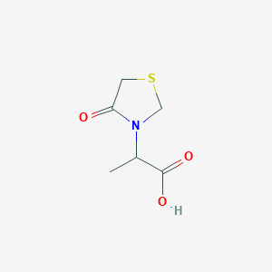 molecular formula C6H9NO3S B011188 2-(4-Oxo-3-thiazolidinyl)propionic acid CAS No. 106562-25-8