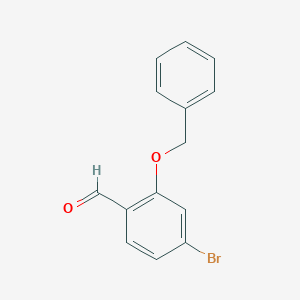molecular formula C14H11BrO2 B111882 2-(Benzyloxy)-4-bromobenzaldehyde CAS No. 142602-43-5