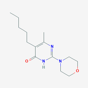 molecular formula C14H23N3O2 B11188524 6-Methyl-2-(morpholin-4-yl)-5-pentylpyrimidin-4-ol 