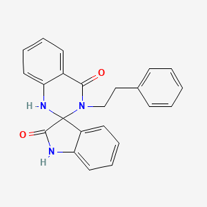 molecular formula C23H19N3O2 B11188660 3'-(2-phenylethyl)-1'H-spiro[indole-3,2'-quinazoline]-2,4'(1H,3'H)-dione 