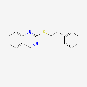 molecular formula C17H16N2S B11188884 4-Methyl-2-[(2-phenylethyl)sulfanyl]quinazoline 