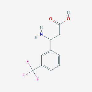 molecular formula C10H10F3NO2 B111890 3-Amino-3-[3-(trifluoromethyl)phenyl]propanoic acid CAS No. 143438-91-9