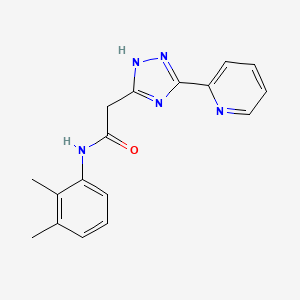 molecular formula C17H17N5O B11189956 N-(2,3-dimethylphenyl)-2-[3-(pyridin-2-yl)-1H-1,2,4-triazol-5-yl]acetamide 