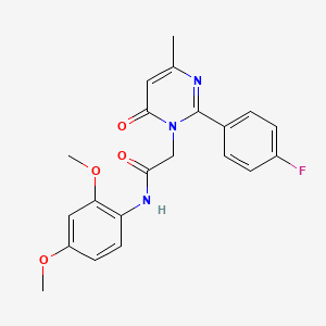 molecular formula C21H20FN3O4 B11190039 N-(2,4-dimethoxyphenyl)-2-[2-(4-fluorophenyl)-4-methyl-6-oxopyrimidin-1(6H)-yl]acetamide 