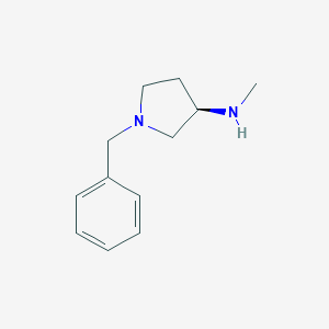 molecular formula C12H18N2 B111902 (3R)-(-)-1-Benzyl-3-(methylamino)pyrrolidine CAS No. 144043-17-4