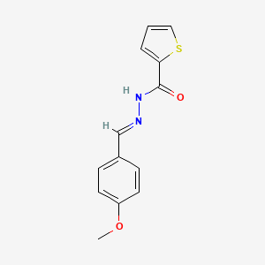 molecular formula C13H12N2O2S B11190470 N'-(4-methoxybenzylidene)-2-thiophenecarbohydrazide 
