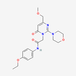 molecular formula C20H26N4O5 B11190521 N-(4-ethoxyphenyl)-2-[4-(methoxymethyl)-2-(morpholin-4-yl)-6-oxopyrimidin-1(6H)-yl]acetamide 