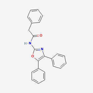 molecular formula C23H18N2O2 B11190789 N-(4,5-diphenyl-1,3-oxazol-2-yl)-2-phenylacetamide 