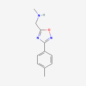 molecular formula C11H13N3O B11190839 N-methyl-1-[3-(4-methylphenyl)-1,2,4-oxadiazol-5-yl]methanamine 