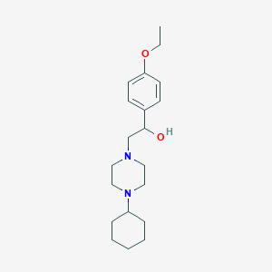 molecular formula C20H32N2O2 B11190899 2-(4-Cyclohexylpiperazin-1-yl)-1-(4-ethoxyphenyl)ethanol 
