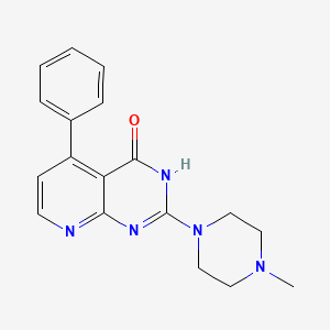 molecular formula C18H19N5O B11191161 2-(4-methylpiperazin-1-yl)-5-phenylpyrido[2,3-d]pyrimidin-4(3H)-one 