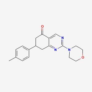 molecular formula C19H21N3O2 B11191401 6H-Quinazolin-5-one, 2-morpholin-4-yl-7-p-tolyl-7,8-dihydro- 