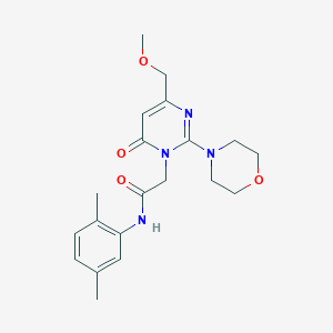 molecular formula C20H26N4O4 B11192814 N-(2,5-dimethylphenyl)-2-[4-(methoxymethyl)-2-(morpholin-4-yl)-6-oxopyrimidin-1(6H)-yl]acetamide 