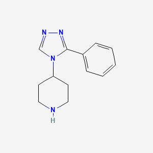 molecular formula C13H16N4 B11194182 4-(3-phenyl-4H-1,2,4-triazol-4-yl)piperidine 