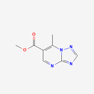 molecular formula C8H8N4O2 B11194233 Methyl 7-methyl[1,2,4]triazolo[1,5-a]pyrimidine-6-carboxylate 