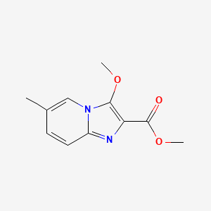 molecular formula C11H12N2O3 B11194300 Methyl 3-methoxy-6-methylimidazo[1,2-a]pyridine-2-carboxylate 