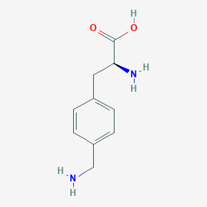 molecular formula C10H14N2O2 B111946 4-(氨甲基)苯丙氨酸 CAS No. 150338-20-8