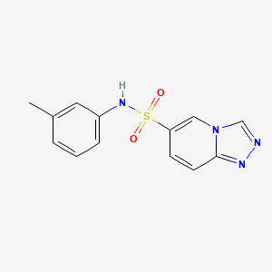 molecular formula C13H12N4O2S B11195479 N-(3-methylphenyl)[1,2,4]triazolo[4,3-a]pyridine-6-sulfonamide 