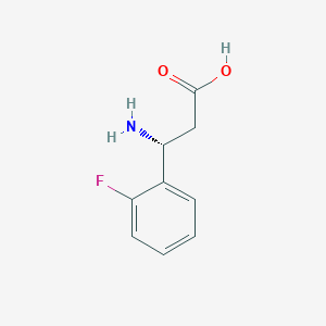 molecular formula C9H10FNO2 B111955 (R)-3-氨基-3-(2-氟苯基)-丙酸 CAS No. 151911-22-7