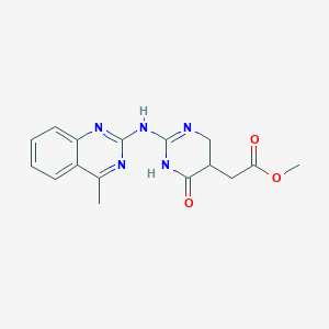 molecular formula C16H17N5O3 B11195703 Methyl {6-hydroxy-2-[(4-methylquinazolin-2-yl)amino]-4,5-dihydropyrimidin-5-yl}acetate 