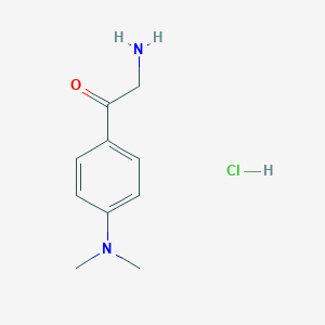 molecular formula C10H15ClN2O B111959 2-Amino-1-(4-(dimethylamino)phenyl)ethanone hydrochloride CAS No. 152278-03-0