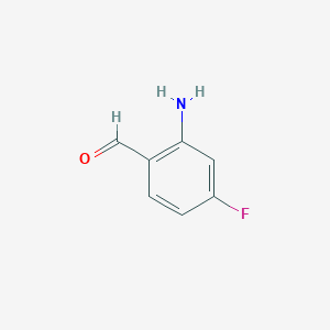 molecular formula C7H6FNO B111960 2-Amino-4-fluorobenzaldehyde CAS No. 152367-89-0