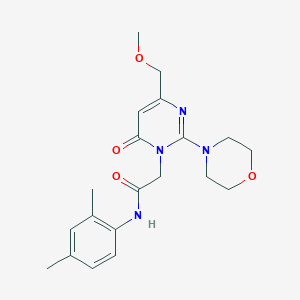 molecular formula C20H26N4O4 B11196241 N-(2,4-dimethylphenyl)-2-[4-(methoxymethyl)-2-(morpholin-4-yl)-6-oxopyrimidin-1(6H)-yl]acetamide 