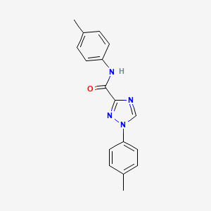 molecular formula C17H16N4O B11196599 N,1-bis(4-methylphenyl)-1H-1,2,4-triazole-3-carboxamide 