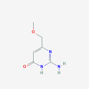 molecular formula C6H9N3O2 B11196995 2-Amino-6-(methoxymethyl)pyrimidin-4-ol CAS No. 494202-82-3