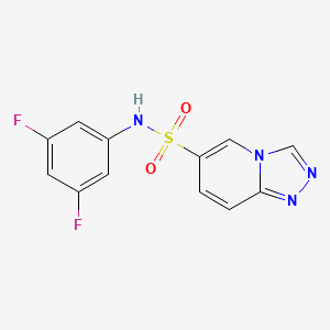 molecular formula C12H8F2N4O2S B11197685 N-(3,5-difluorophenyl)[1,2,4]triazolo[4,3-a]pyridine-6-sulfonamide 