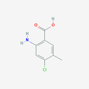 molecular formula C8H8ClNO2 B111978 2-氨基-4-氯-5-甲基苯甲酸 CAS No. 155184-81-9