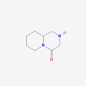 molecular formula C8H14N2O B011198 hexahydro-1H-pyrido[1,2-a]pyrazin-4(6H)-one CAS No. 109814-50-8